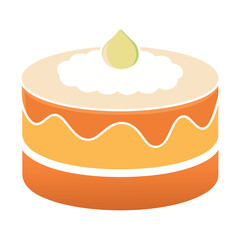 Vector illustration of a festive cake, pie