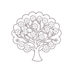 Coloring page. Vector illustration.