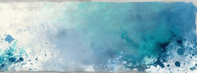Abstract Blue Watercolor Splash