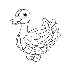 Fototapeta premium Coloring page. Vector illustration.