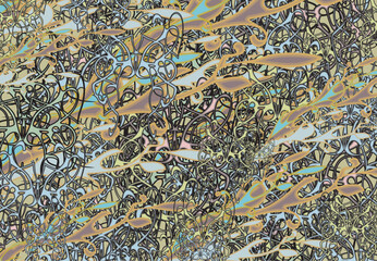 Floral and butterfly textural backdrop for fabrics or covers. Bohemian background like a autumn motifs for batiks or carpets, fashion trends, textiles, wallpapers, tiles, posters or prints, etc. 