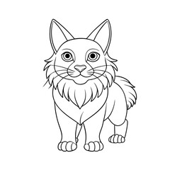 Coloring page. Vector illustration.