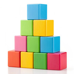 Colorful baby building blocks set