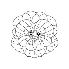 Fototapeta premium Coloring page. Vector illustration.