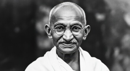Mahatma Gandhi - Iconic Portrait,  Mahatma Gandhi, Gandhi, Bapu, Indian, India, leader, independence, freedom fighter