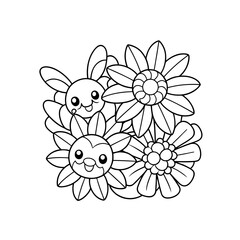Obraz premium Coloring page. Vector illustration.