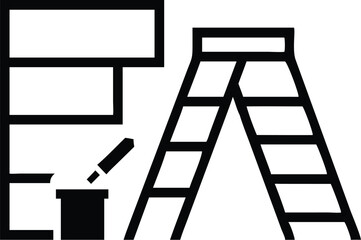 Vibrant interior renovation design modern home makeover vector illustration