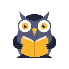 owl reading book