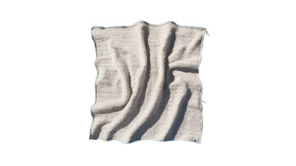 beach hand towel isolated transparent background, realistic image, 8k resolution