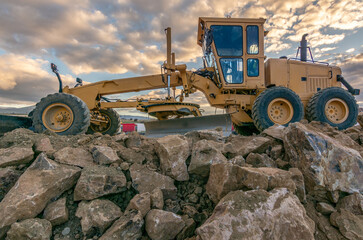 Heavy machinery for the construction