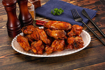 Hot and spicy Buffalo chicken wings