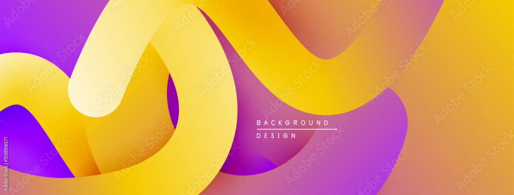 Leinwandbilder abstract fluid shapes, vibrant colors blend. modern design, smooth gradients create dynamic composit