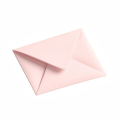 Elegant pink envelope on a clean background, ideal for stationery designs.
