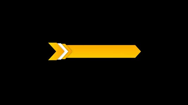 Editable Lower Third Animation on transparent background &ndash; Add Your Text Here. Full HD. 4K