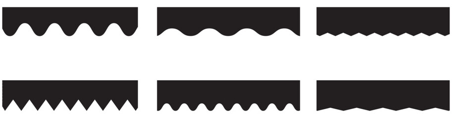  Abstract Border shape for website design. curve top headline. Set of Template Dividers Shapes for Website. Modern separator header for website and app. Vector illustration