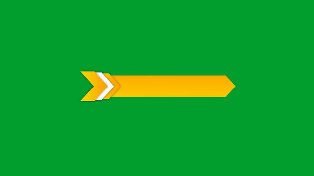 Editable Lower Third Animation on green background &ndash; Add Your Text Here. Full HD. 4K