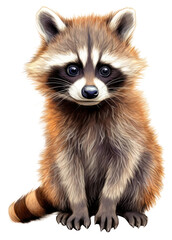 Fototapeta premium PNG Raccoon cartoon style raccoon animal mammal.