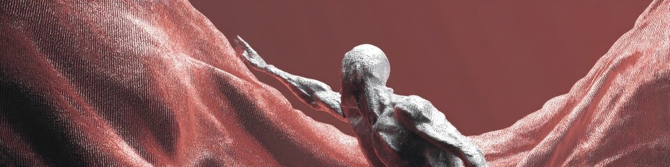 Dynamic Human Form Embracing Nature