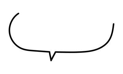 Fototapeta premium 手書きのふきだし