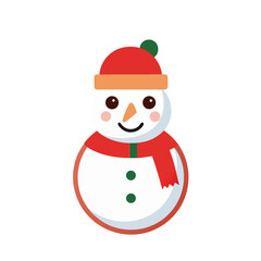 snowman with santa hat