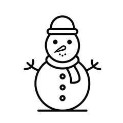 snowman with hat