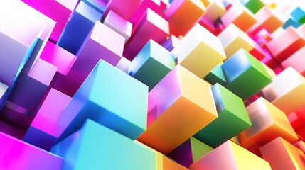 "Modern Precision: Dynamic White Background Color Block Technology Landscapes – Geometric Shapes, Futuristic Gradients, Neon Accents, and Digital Layers for Tech Brands, Website Interfaces