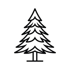 Obraz premium christmas tree vector illustration