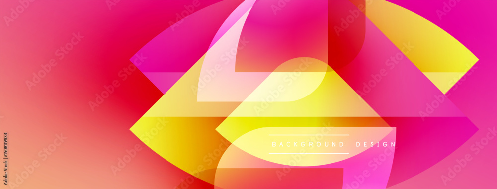 Leinwandbilder abstract vibrant design. gradient colors blend, creating dynamic shapes. modern aesthetic, suitable 