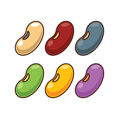 cartoon vector illustration of beans