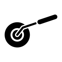 Pizza Cutter Vector Glyph Icon Design