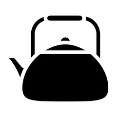 Fototapeta premium Tea Kettle Vector Glyph Icon Design