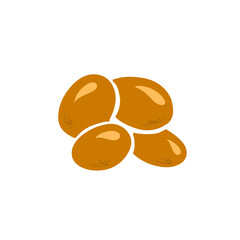 brown egg vector illustration
