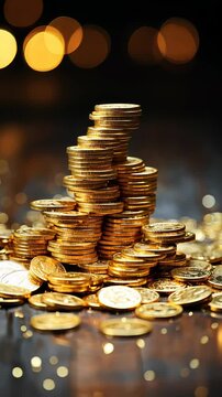 Investment video: gold coin strategy, financial planning, bitcoin wealth, currency exchange, cryptocurrency growth, business design, monetary success, wealth building, chart analysis.