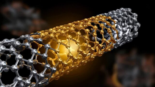 Carbon nanotube sparkles with a mesh structure, the nanotube demonstrates high strength and the prospects of nanotechnology in the engineering of the future