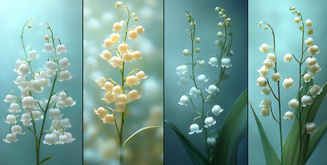 Elegant Lily of the Valley Flowers in Various Hues