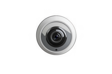 High resolution security camera surveillance system cctv dome camera vector illustration isolated on transparent background