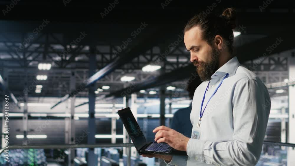 Poster server farm it expert managing storage arrays supporting machine learning training workflows. techni