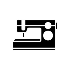 Manual sewing machine black simple icon. Simple illustration of manual sewing machine icon for web design isolated on white background flat sign