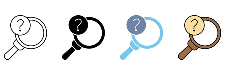 UNKNOWN concept line icon. Simple element illustration.