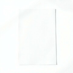 Fototapeta premium Blank white paper on white background