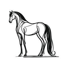 Abstract Horse Logo Vector – Creative Silhouette Emblem for Brands
