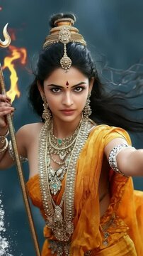 Sacred Ganga essence: mythic daughter, ritual bath, heavenly drop, liberation flow, Makara ride, Jahnavi form, Tripathaga wave, Mandakini touch, Rupavati light, timeless course, Bhagirathi blessing