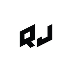 QJ monogram logo design letter text name symbol monochrome logotype alphabet character simple logo