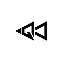 QJ monogram logo design letter text name symbol monochrome logotype alphabet character simple logo