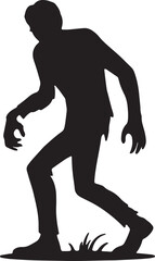 zombie icon, undead silhouette, horror zombie, creepy undead, scary figure, silhouette monster, walking dead, apocalypse zombie, shadow of zombie, spooky outline, horror figure,