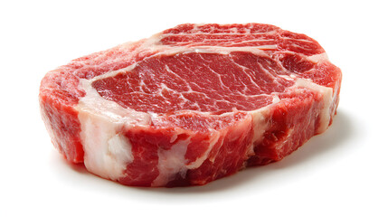 Obraz premium Premium Raw Steak Marbling Detail and Rich Red-Pink Hue
