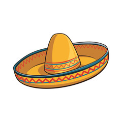 Sombrero, Mexican  hat vector illustration