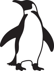 penguin shape, arctic bird, flightless bird, penguin outline, polar animal, black penguin, cute penguin, winter animal, icy bird, wildlife icon, waddling penguin, baby penguin,