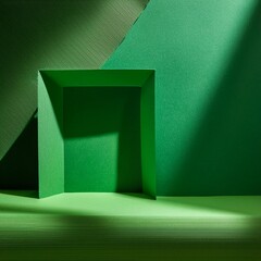 Fototapeta premium abstract background with green squares
