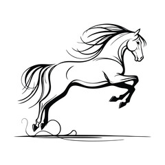 Abstract Horse Logo Vector – Creative Silhouette Emblem for Brands
